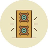 Speaker Filled Retro vector
