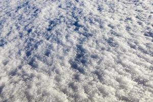 snow in snowdrifts closeup photo