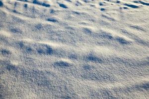 Snow drift closeup photo