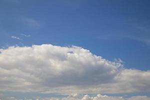 Beautiful Blue Sky With White Cloud Natural background view photo