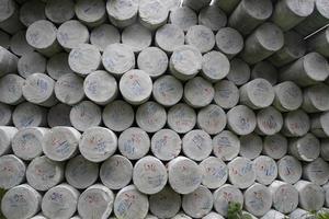 Round Concrete cylindrical Shape electric pole  Texture Pattern background photo