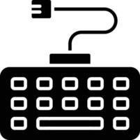 Keyboard Glyph Icon vector