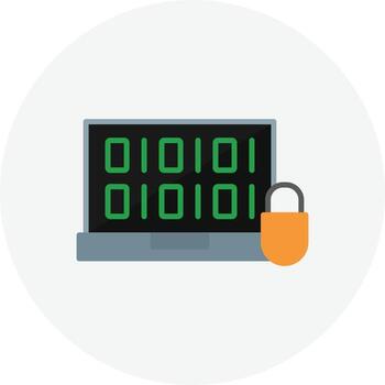 codificación círculo plano vector
