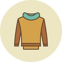 Sweatshirt Filled Retro vector