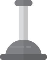 Plunger Flat Greyscale vector