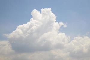 Beautiful Blue Sky With White Cloud Natural background view photo