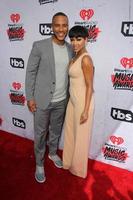 LOS ANGELES, APR 3 - DeVon Franklin, Meagan Good at the iHeart Radio Music Awards 2016 Arrivals at the The Forum on April 3, 2016 in Inglewood, CA photo