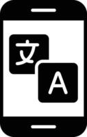 Translate Glyph Icon vector