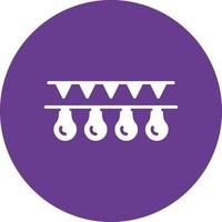 Garlands Glyph Circle Multicolor vector