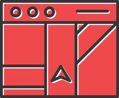 Map Filled Retro vector