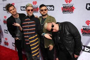 LOS ANGELES, APR 3 - Walk The Moon at the iHeart Radio Music Awards 2016 Arrivals at the The Forum on April 3, 2016 in Inglewood, CA photo