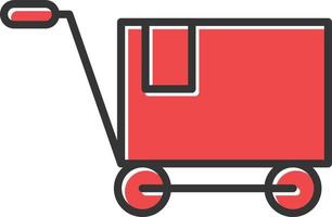 Shopping Cart Filled Icon vector