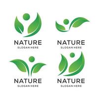 Nature logo collection vector