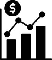 Graph Glyph Icon vector