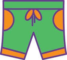 Short Line Filled Two Color vector