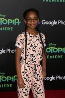 los angeles, 17 de febrero - marsai martin en el estreno de zootopia en el teatro el capitan el 17 de febrero de 2016 en los angeles, ca foto