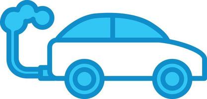 Car Line Filled Blue vector