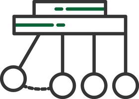 Pendulum Line Two Color vector