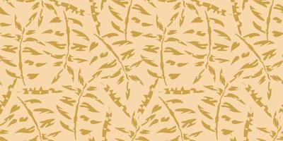 Aesthetic boho jungle seamless pattern for print design. Boho botanical tropic floral background. Modern exotic floral jungle pattern. Geometric texture. Print design vector