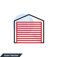 garage icon logo vector illustration. Car service garage symbol template for graphic and web design collection