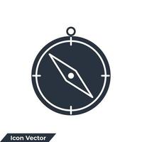 compass icon logo vector illustration. Navigation. location symbol template for graphic and web design collection