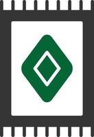 Carpet Glyph Two Color vector