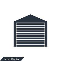 garage icon logo vector illustration. Car service garage symbol template for graphic and web design collection