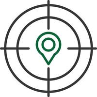 Target Line Two Color vector