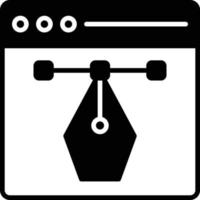 Designing Glyph Icon vector
