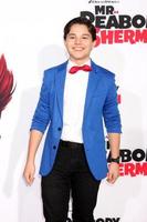 LOS ANGELES, MAR 5 - Zach Callison at the Mr Peabody and Sherman Premiere at Village Theater on March 5, 2014 in Westwood, CA photo