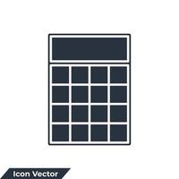 calculator icon logo vector illustration. finances symbol template for graphic and web design collection