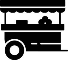 Food Stand Glyph Icon vector