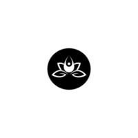 meditation yoga icon vector illustration