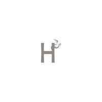 letter H  logo vector illustration