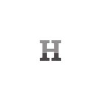 letter H  logo vector illustration