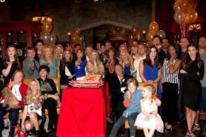 LOS ANGELES, MAR 25 - Young and Restless Cast at the Young and Restless 41st Anniversary Cake at CBS Television City on March 25, 2014 in Los Angeles, CA photo