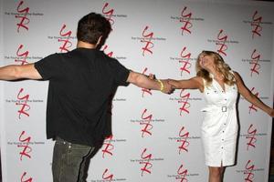 LOS ANGELES, AUG 15 - Christian LeBlanc, Hunter King at the The Young and The Restless Fan Club Event at the Universal Sheraton Hotel on August 15, 2015 in Universal City, CA photo