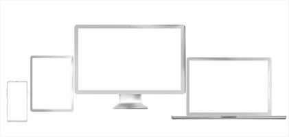 teléfono móvil con sombra para negocios pantalla en blanco aislado sobre fondo blanco. maqueta para mostrar el diseño del sitio web móvil o capturas de pantalla de sus aplicaciones. ilustración vectorial vector