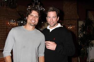 LOS ANGELES, MAR 24 - Joshua Morrow, Michael Muhney at the Young and Restless 38th Anniversary On Set Press Party at CBS Television City on March 24, 2011 in Los Angeles, CA photo