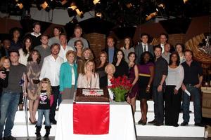 LOS ANGELES, MAR 24 - Young and Restless Cast at the Young and Restless 38th Anniversary On Set Press Party at CBS Television City on March 24, 2011 in Los Angeles, CA photo