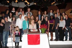 LOS ANGELES, MAR 24 - Young and Restless Cast at the Young and Restless 38th Anniversary On Set Press Party at CBS Television City on March 24, 2011 in Los Angeles, CA photo