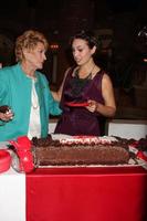 LOS ANGELES, MAR 24 - Jeanne Cooper, Emily O Brien at the Young and Restless 38th Anniversary On Set Press Party at CBS Television City on March 24, 2011 in Los Angeles, CA photo