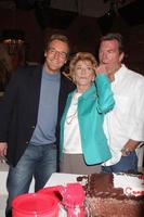 LOS ANGELES, MAR 24 - Doug Davidson, Jeanne Cooper, Peter Bergman at the Young and Restless 38th Anniversary On Set Press Party at CBS Television City on March 24, 2011 in Los Angeles, CA photo