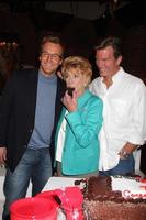 LOS ANGELES, MAR 24 - Doug Davidson, Jeanne Cooper, Peter Bergman at the Young and Restless 38th Anniversary On Set Press Party at CBS Television City on March 24, 2011 in Los Angeles, CA photo