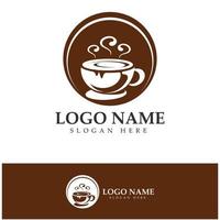 Coffee cup Logo Template vector icon illustration  design