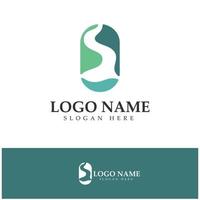 River Logo vector icon illustration design template