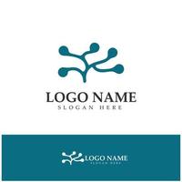 Neuron logo or nerve cell logo design,molecule logo illustration template icon with vector concept