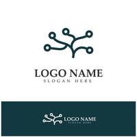 Neuron logo or nerve cell logo design,molecule logo illustration template icon with vector concept