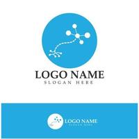 Neuron logo or nerve cell logo design,molecule logo illustration template icon with vector concept