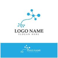 Neuron logo or nerve cell logo design,molecule logo illustration template icon with vector concept